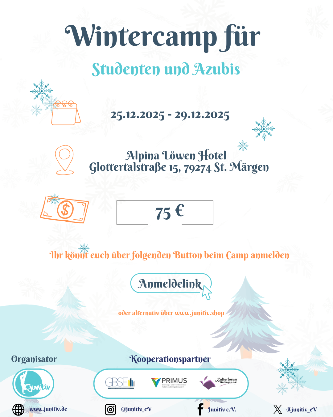 Wintercamp Studenten und Azubis Jungen