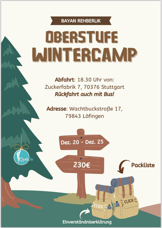 Weihnachtscamp 2024 Oberstufe Mädchen